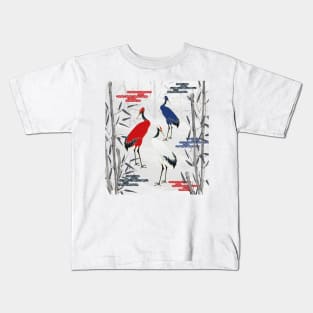 Magical Golden Cranes Kids T-Shirt